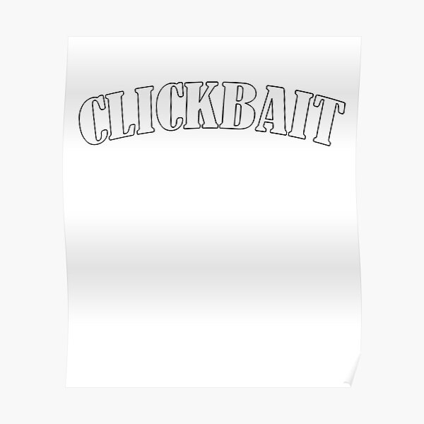 David Dobrik "CLICKBAIT" Merch Poster RB0301 product Offical David Dobrik Merch