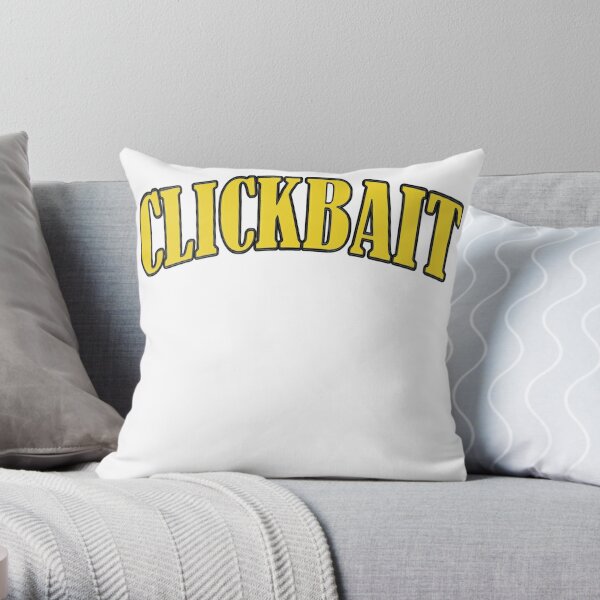 David Dobrik "CLICKBAIT" Merch Throw Pillow RB0301 product Offical David Dobrik Merch