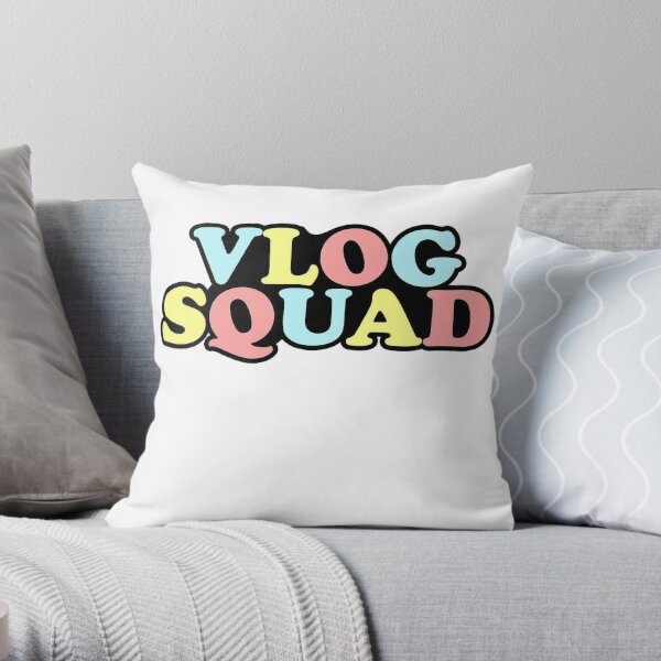 Vlog Squad 2019 / DAVID DOBRIK  Throw Pillow RB0301 product Offical David Dobrik Merch
