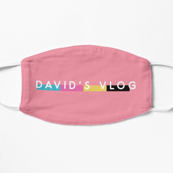 DAVID'S VLOG the beverly collection pink DAVID DOBRIK VLOG SQUAD Flat Mask RB0301 product Offical David Dobrik Merch