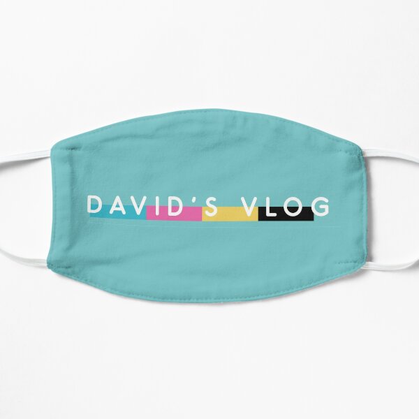 DAVID'S VLOG the beverly collection mint, turquoise green DAVID DOBRIK VLOG SQUAD Flat Mask RB0301 product Offical David Dobrik Merch